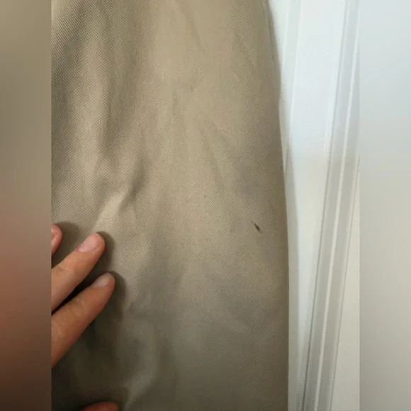 Vintage Burberry Burberrys Trench Coat Tan Plaid Lined Belted 46 Long Classic - Picture 12 of 16